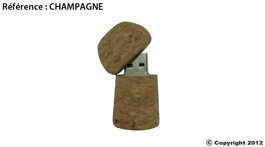 clé usb personnalisable champagne