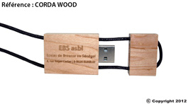 clé usb personnalisable corda-wood