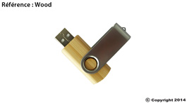 clé usb publicitaire bois wood