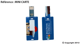 clé usb publicitaire carte mini carte usb