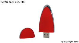 clé usb personnalisable goutte