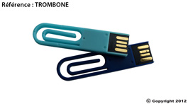 clé usb publicitaire classic trombone