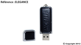 clé usb publicitaire cuir elegance