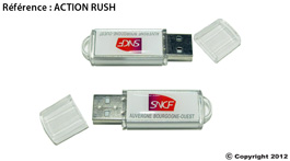 clé usb personnalisable action rush