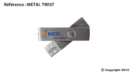 clé usb personnalisable metal-twist