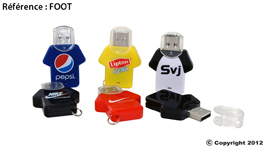 clé usb personnalisable foot