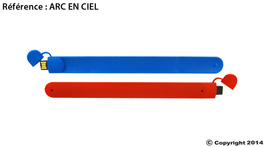 Clé usb personnalisée Arc en ciel