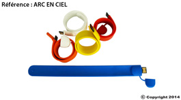 clé usb personnalisable arc en ciel