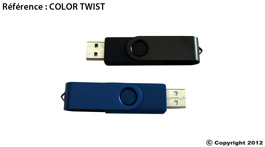 Clé usb personnalisée Color Twist