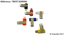 clé usb personnalisable twist doming