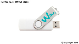 clé usb personnalisable twist luxe