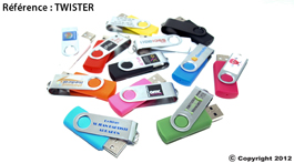 clé usb personnalisable twister